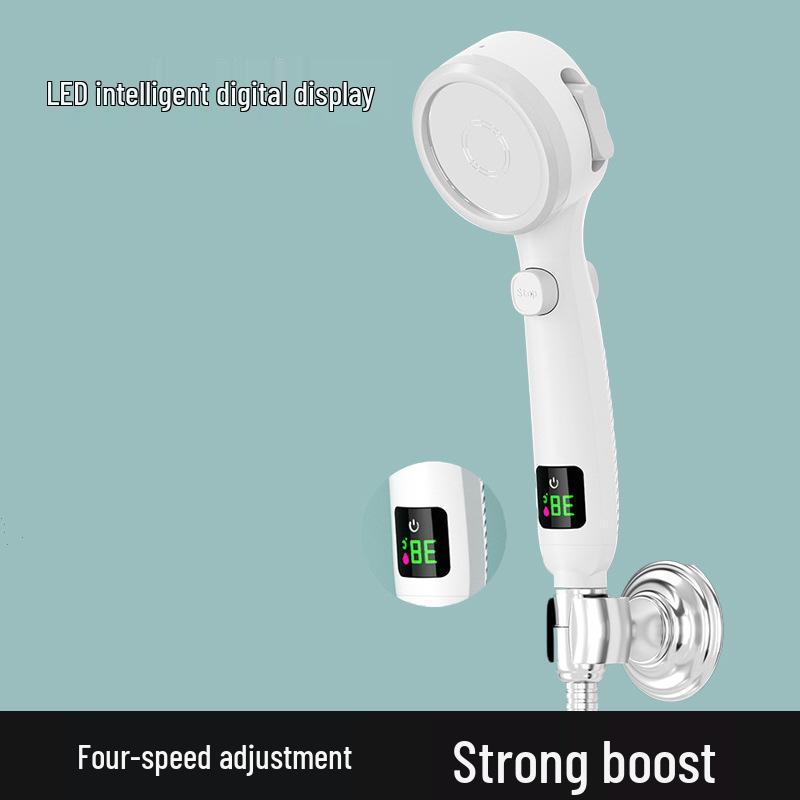 Four-Speed LED Display Temperature Control Shower Head with One-Key Stop Function Shower Head Only
Four-Speed LED Display Temperature Control Shower Head with One-Key Stop Function Shower Head Only