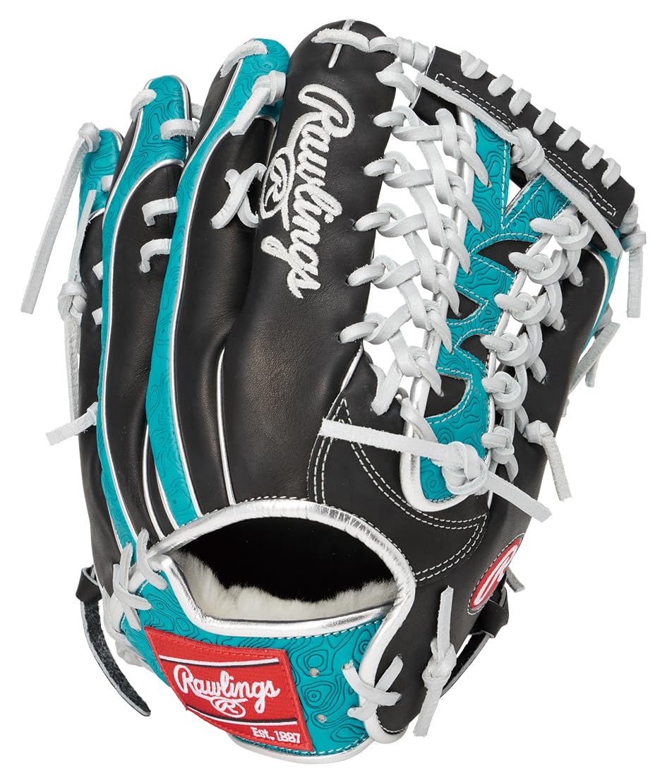 Rawlings PRO EXCEL Wizard COLORS Baseball Glove for inches HOH® #02 Softball, Outfielder, GR6HW2CB88MG, Black/Teal, 12.5 (Left-handed throw)
Rawlings PRO EXCEL Wizard COLORS Baseball Glove for inches HOH® #02 Softball, Outfielder, GR6HW2CB88MG, Black/Teal, 12.5 (Left-handed throw)