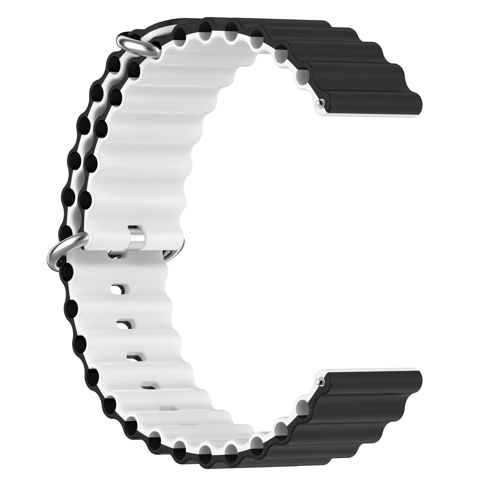 For Garmin Vivoactive 4/Garmin Venu 2 Universal 22mm Silicone Watch Strap Wavy Design Double Color Watchband Midnight Blue/White
For Garmin Vivoactive 4/Garmin Venu 2 Universal 22mm Silicone Watch Strap Wavy Design Double Color Watchband Midnight Blue/White