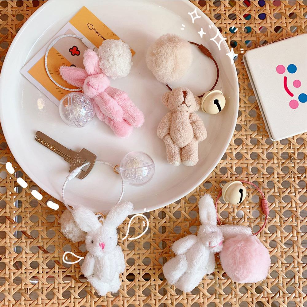 Rabbit Plush Doll Bear Cute Bell Key Chains Bag Accessories Key Ring Plush Doll Keychain 06
Rabbit Plush Doll Bear Cute Bell Key Chains Bag Accessories Key Ring Plush Doll Keychain 06