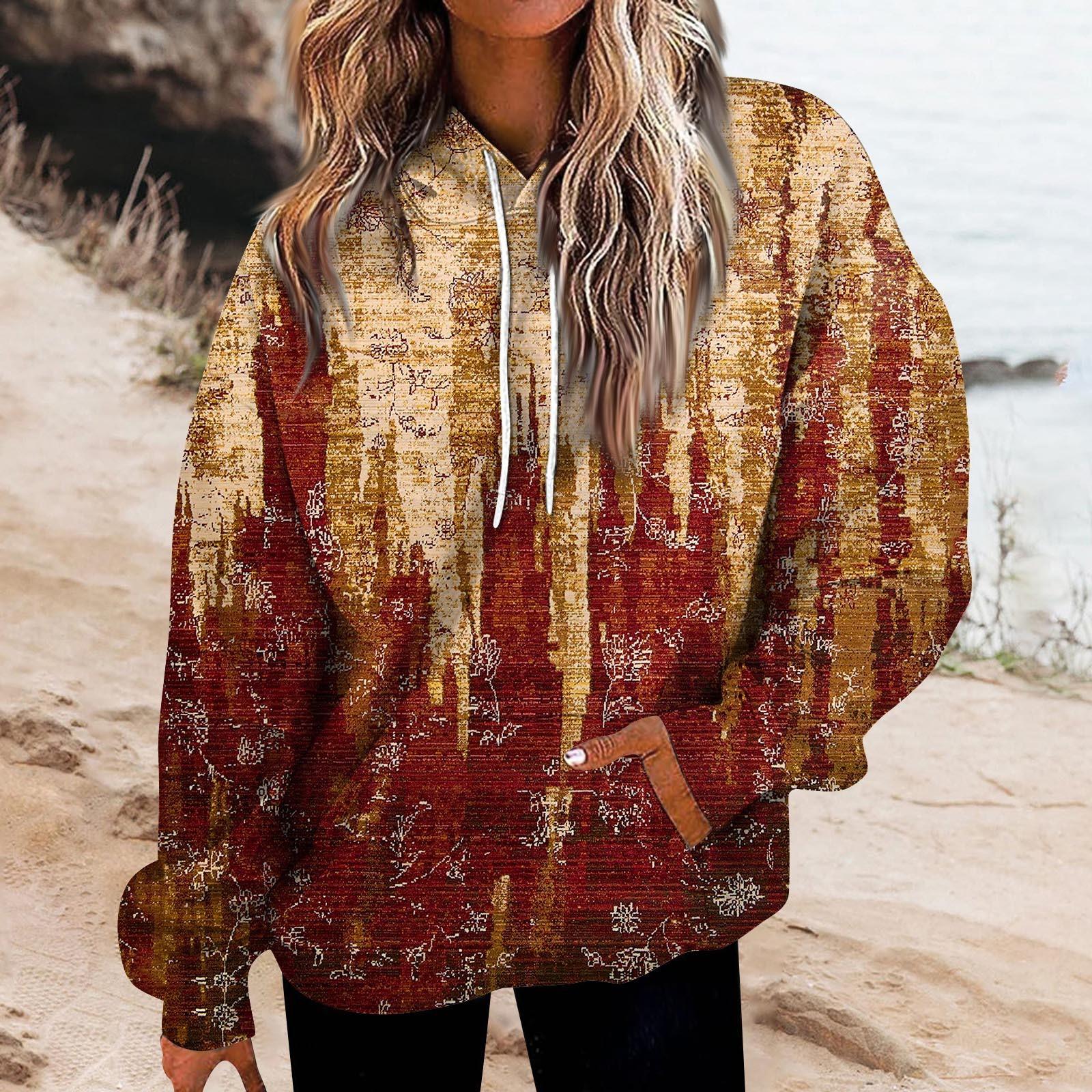 Женские топы Толстовка с принтом Круглый вырез С капюшоном Повседневная
Женские топы Толстовка с принтом Круглый вырез С капюшоном Повседневная