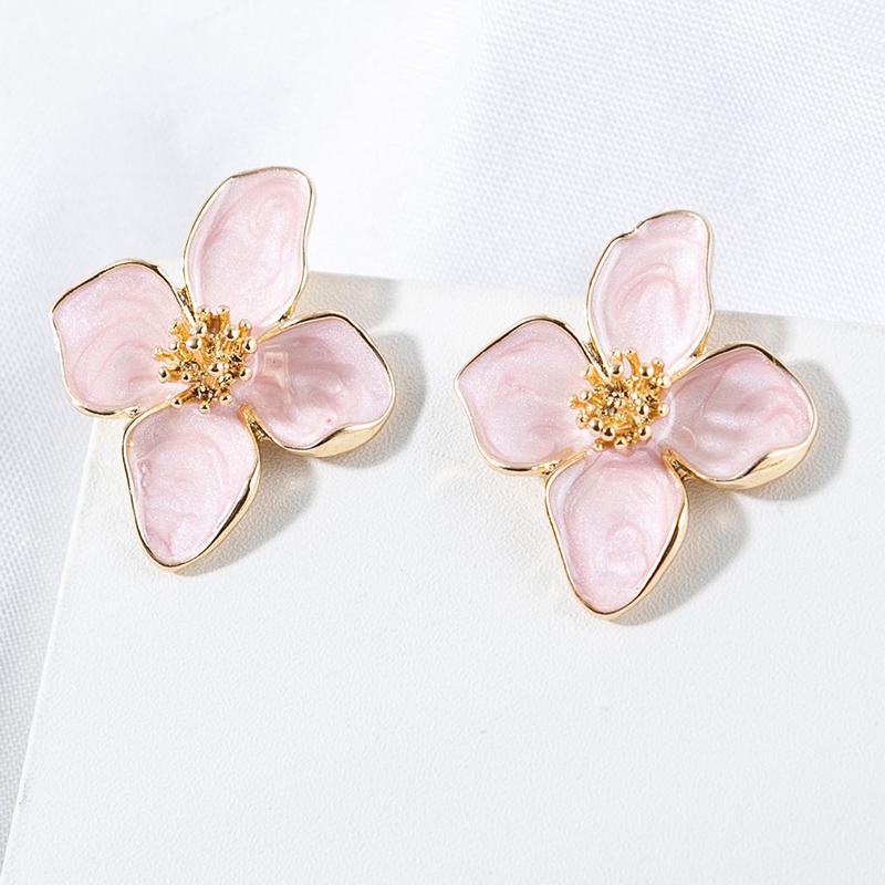 Obega Flower Earrings Stud Pink White Flowers Women Earring Post Spring Summer New Trendy Girls Cute Jewelrys
Obega Flower Earrings Stud Pink White Flowers Women Earring Post Spring Summer New Trendy Girls Cute Jewelrys