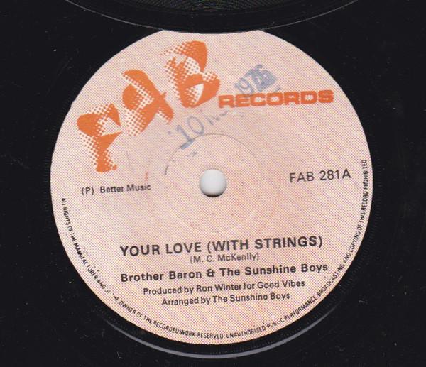 7-дюймовая пластинка BROTHER BARON THE SUNSHINE BOYS Your Love With Strings FAB281 Fab 1976 UK Регги Ска Даб Б/У
7-дюймовая пластинка BROTHER BARON THE SUNSHINE BOYS Your Love With Strings FAB281 Fab 1976 UK Регги Ска Даб Б/У