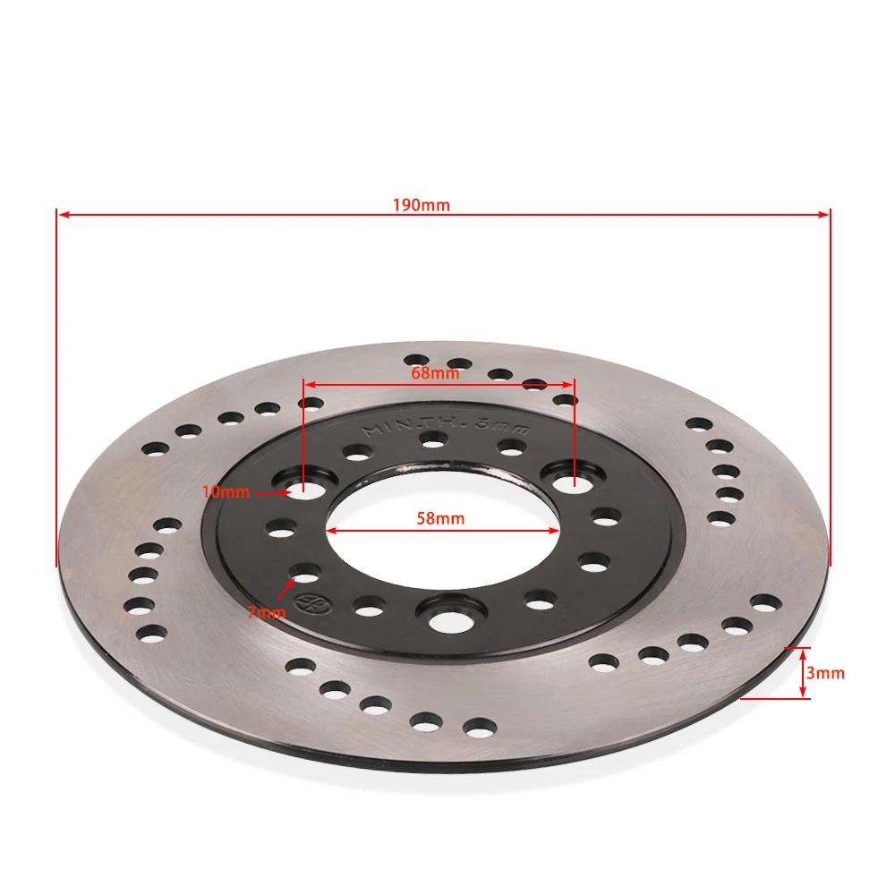 1 Pcs Front or Rear Disc Brake Rotor 190MM 3 Hole 3MM Thickened for GY6 Scooter Motorcycle ATV Moped Go Kart Spare Parts MULTI
1 Pcs Front or Rear Disc Brake Rotor 190MM 3 Hole 3MM Thickened for GY6 Scooter Motorcycle ATV Moped Go Kart Spare Parts MULTI