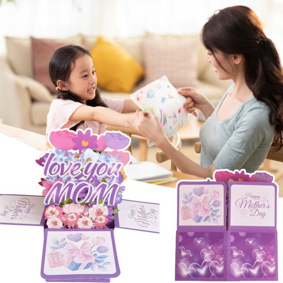 Mother Day Greeting Card 3D Fly-out Flower Bouquet Music Card Flower Letter Shape Mom Wife Women
Mother Day Greeting Card 3D Fly-out Flower Bouquet Music Card Flower Letter Shape Mom Wife Women