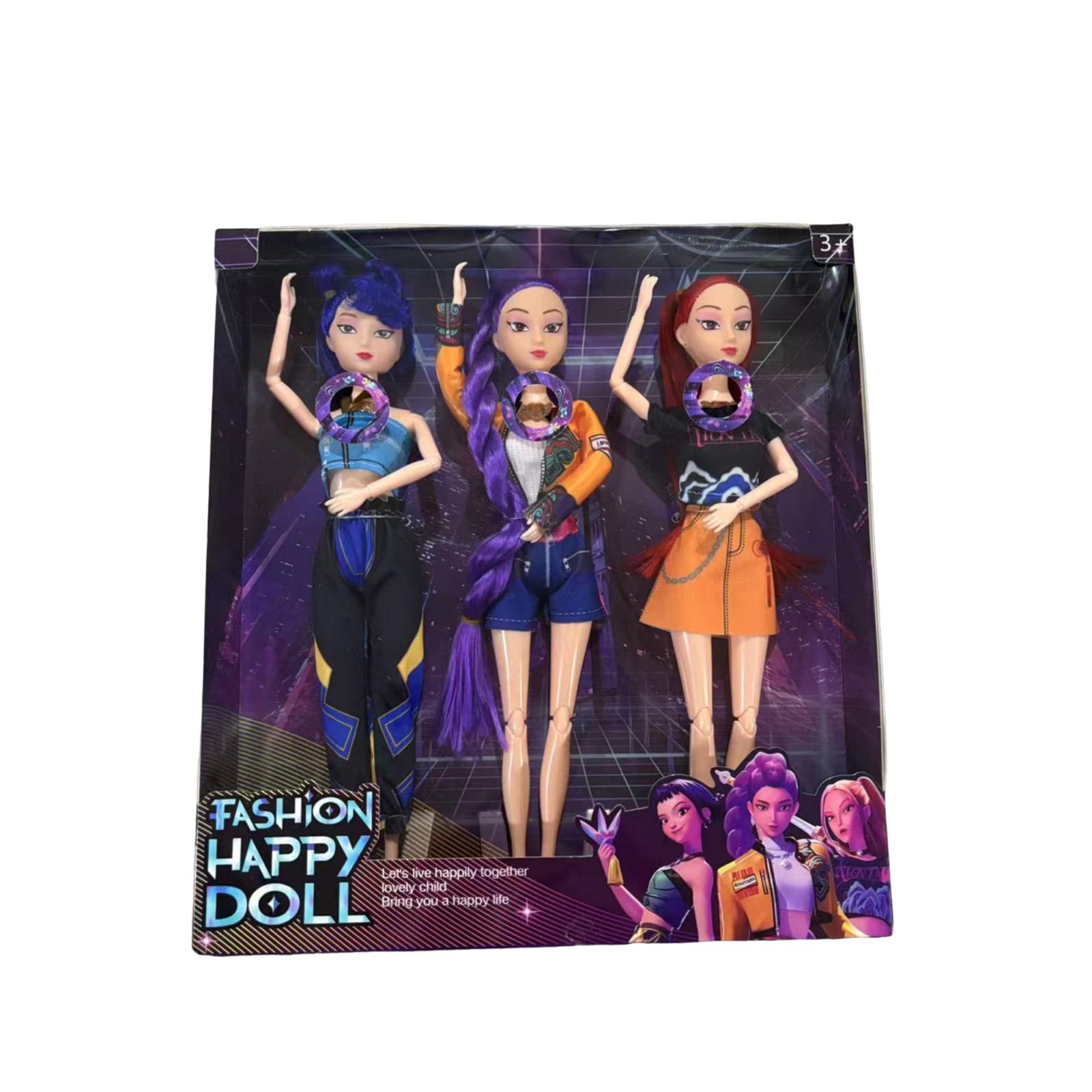 11 5 Inch Articulated Fashion Dolls Set with Music Feature Three Poseable Figures for Collectors and Display Accessories Included One Size
11 5 Inch Articulated Fashion Dolls Set with Music Feature Three Poseable Figures for Collectors and Display Accessories Included One Size
