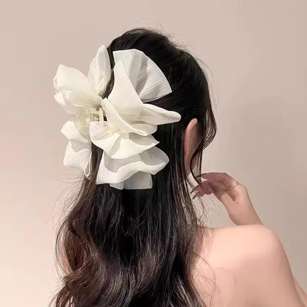 Chiffon Bow Bowknot Hair Claw Elegant Ponytail Clip Sweet Hair Claw Clip Hair Accessories белый
Chiffon Bow Bowknot Hair Claw Elegant Ponytail Clip Sweet Hair Claw Clip Hair Accessories белый