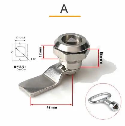 304 stainless steel triangle Cam lock MS705 cabinet lock Heightened for Distribution box,tin trunk Special locks
304 stainless steel triangle Cam lock MS705 cabinet lock Heightened for Distribution box,tin trunk Special locks
