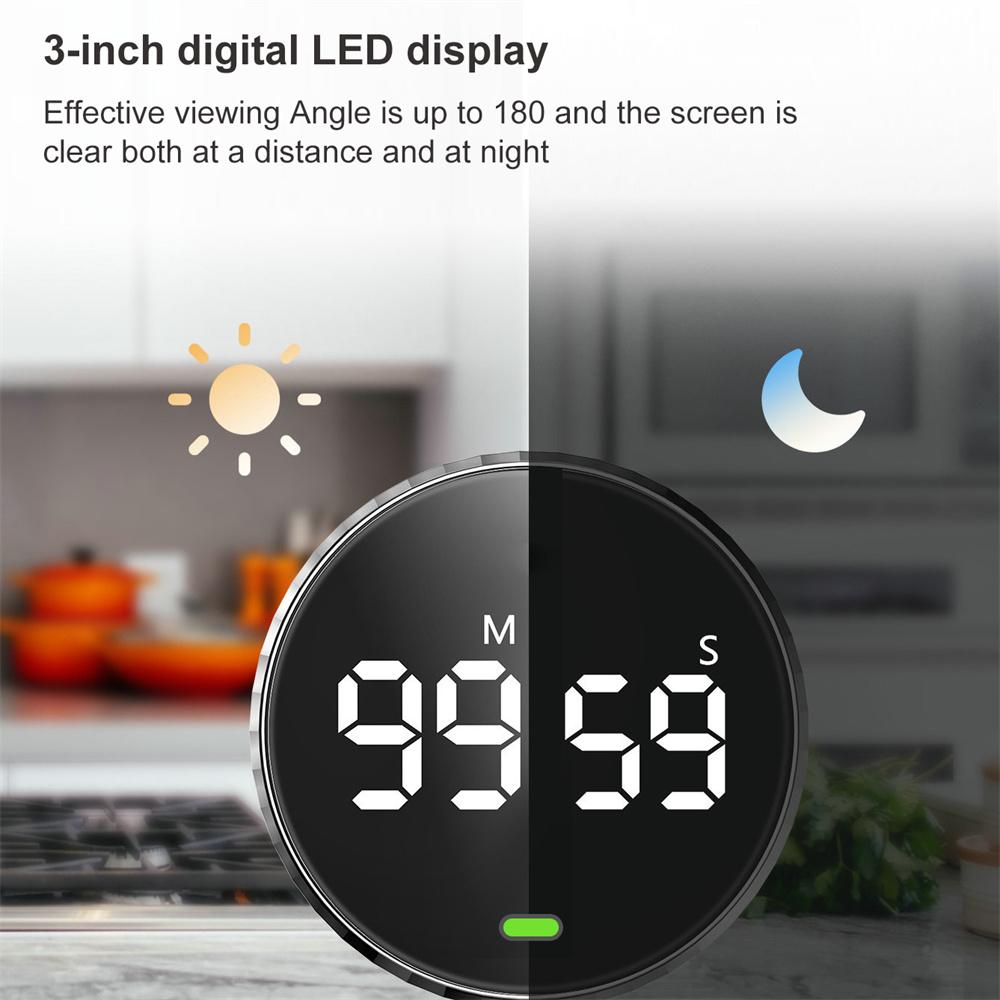 Digital Kitchen Timer Study Stopwatch Magnetic Electronic Cooking Countdown Clock LED Mechanical Remind Alarm Kitchen Gadget
Digital Kitchen Timer Study Stopwatch Magnetic Electronic Cooking Countdown Clock LED Mechanical Remind Alarm Kitchen Gadget