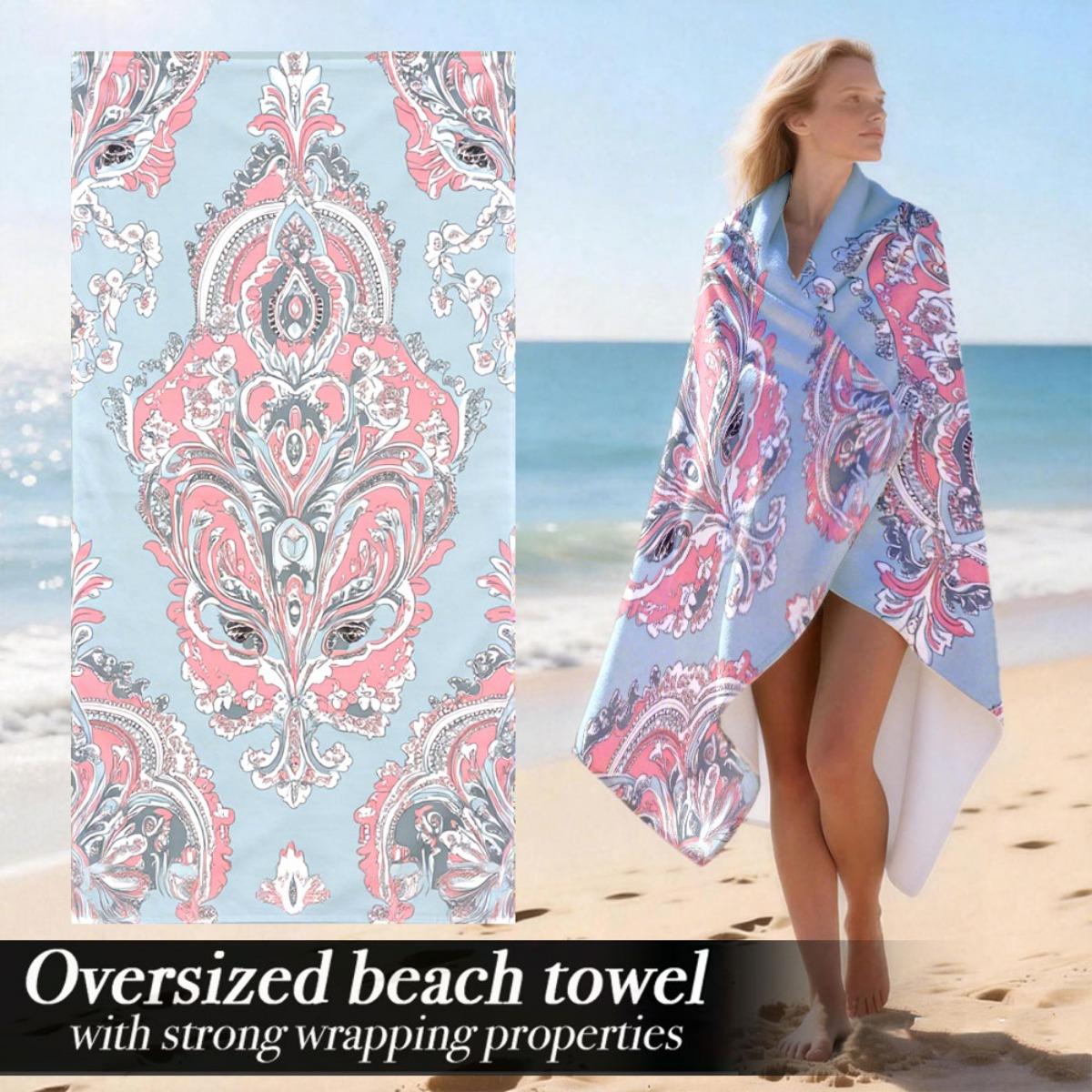 Luxury Oversized Beach Towel | Soft Lightweight Microfiber With Strong Wrapping Properties, Pattern, Suitable For Sports W30*H60(CM)
Luxury Oversized Beach Towel | Soft Lightweight Microfiber With Strong Wrapping Properties, Pattern, Suitable For Sports W30*H60(CM)