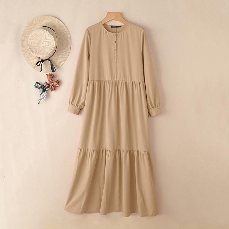 ZANZEA Женское платье с круглым вырезом, длинным рукавом, свободного кроя, повседневное мусульманское 4XL хаки
ZANZEA Женское платье с круглым вырезом, длинным рукавом, свободного кроя, повседневное мусульманское 4XL хаки