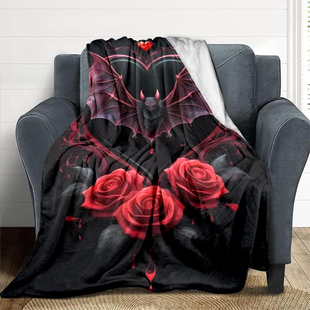 1pc Bat Wings Heart Roses Blanket Lightweight Flannel Blanket Throw Blanket For Sofa, Bed, Travel, Camping yy2509026212 75x90cm
1pc Bat Wings Heart Roses Blanket Lightweight Flannel Blanket Throw Blanket For Sofa, Bed, Travel, Camping yy2509026212 75x90cm
