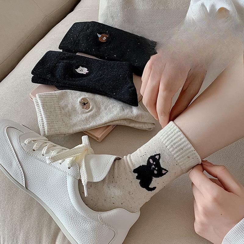 Ladies Spring and Summer Cartoon Animal Commuting Sweat Absorbing and Breathable Mid Calf Cotton Socks 1 pair білий
Ladies Spring and Summer Cartoon Animal Commuting Sweat Absorbing and Breathable Mid Calf Cotton Socks 1 pair білий