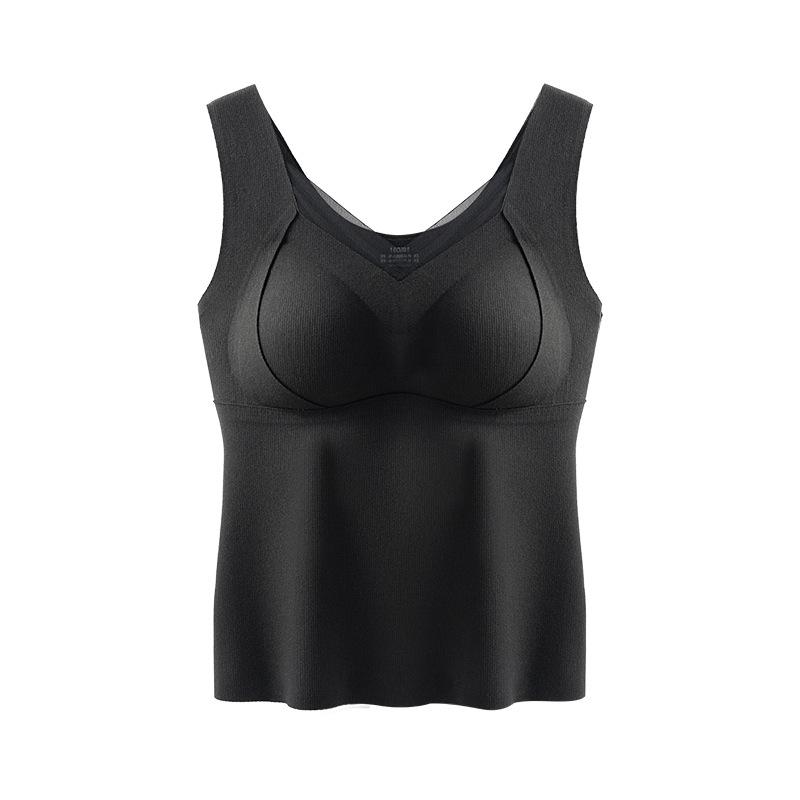 Warm vest, women s abdomen, double-layer patch with chest pad, seamless velvet and thickened integrated bra in autumn and winter, base. 2xl(recommended 70-80kg ) чорний
Warm vest, women s abdomen, double-layer patch with chest pad, seamless velvet and thickened integrated bra in autumn and winter, base. 2xl(recommended 70-80kg ) чорний