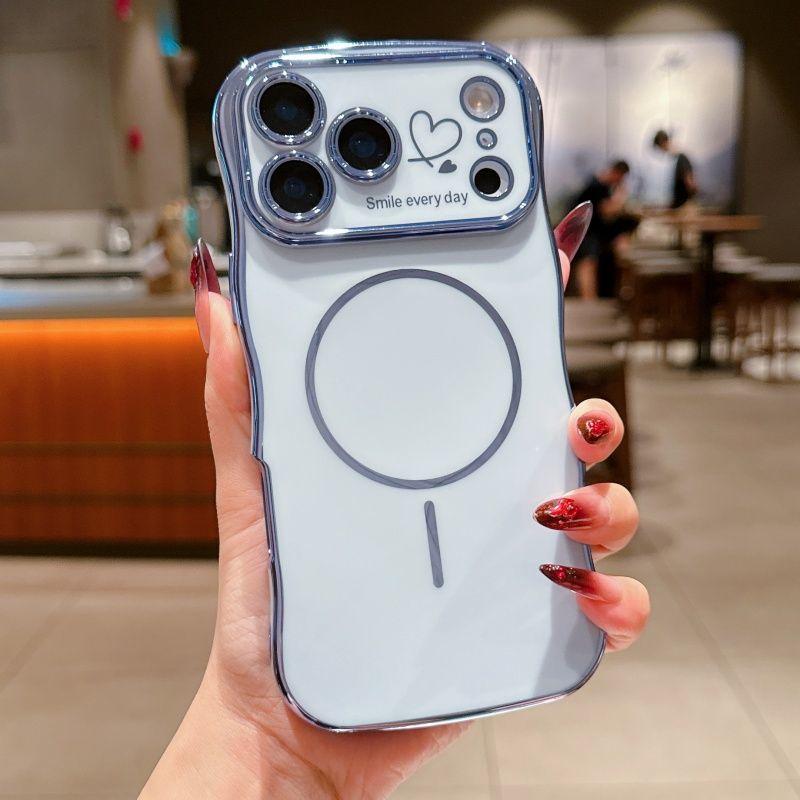 Luxury Wave Plating TPU Case For iPhone 17 16 15 14 13 12 11 Pro Max 17Pro iPhone17 Mag Safe Magsafe Wireless Charger Full Cover For iPhone17 Pro Max синій
Luxury Wave Plating TPU Case For iPhone 17 16 15 14 13 12 11 Pro Max 17Pro iPhone17 Mag Safe Magsafe Wireless Charger Full Cover For iPhone17 Pro Max синій