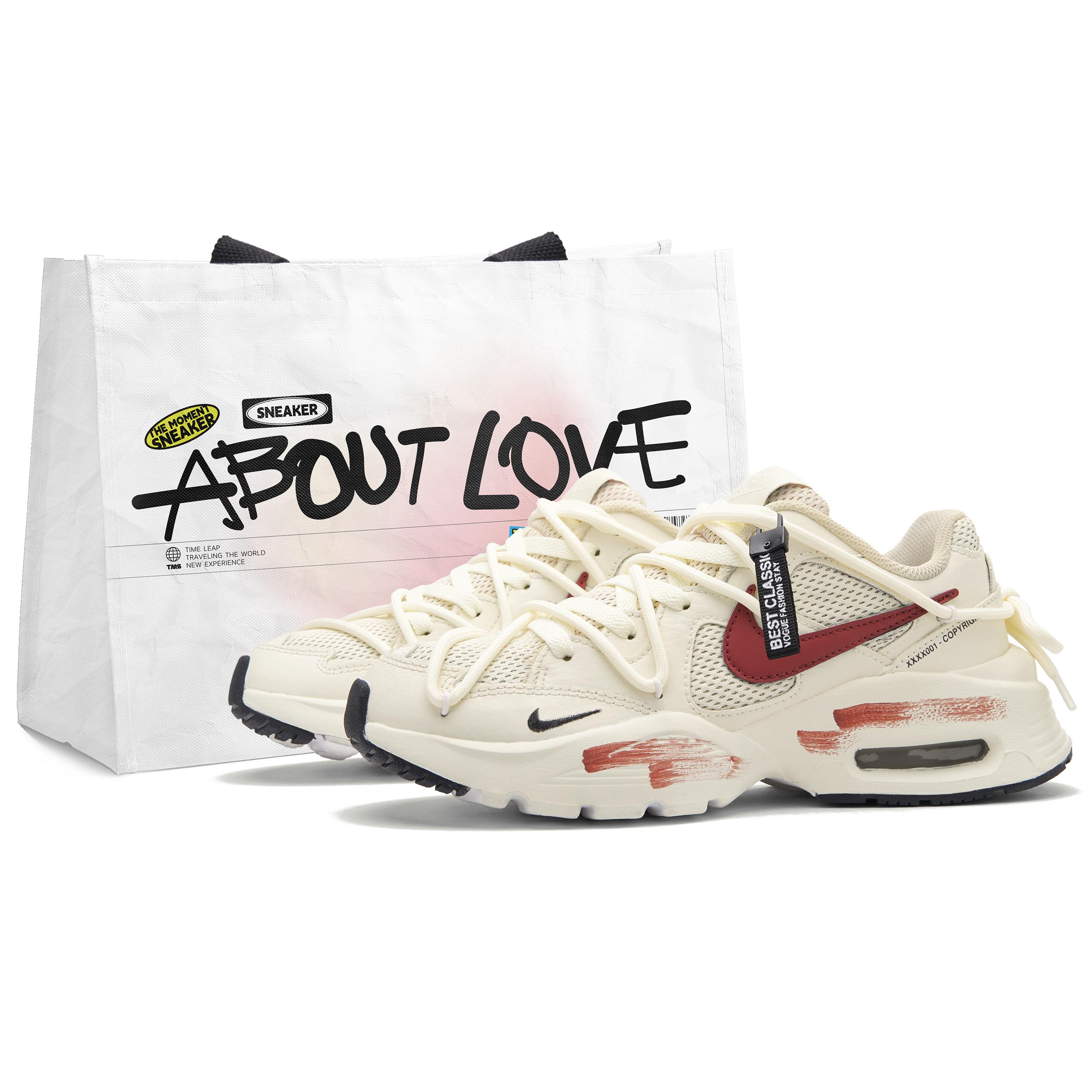 Nike Air Max Fusion Synthetic Leather, Leather Low top Casual City Commuting Running Shoes Unisex Beige White Red CJ1671-100(Team62-) 45
Nike Air Max Fusion Synthetic Leather, Leather Low top Casual City Commuting Running Shoes Unisex Beige White Red CJ1671-100(Team62-) 45