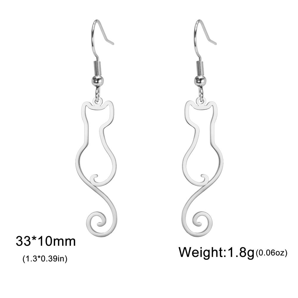 My Shape Cute Cat and Dog Dangle Earrings for Women Girls Stainless Steel Lovely Kitten Animal Drop Earring Fashion Jewelry Gift
My Shape Cute Cat and Dog Dangle Earrings for Women Girls Stainless Steel Lovely Kitten Animal Drop Earring Fashion Jewelry Gift