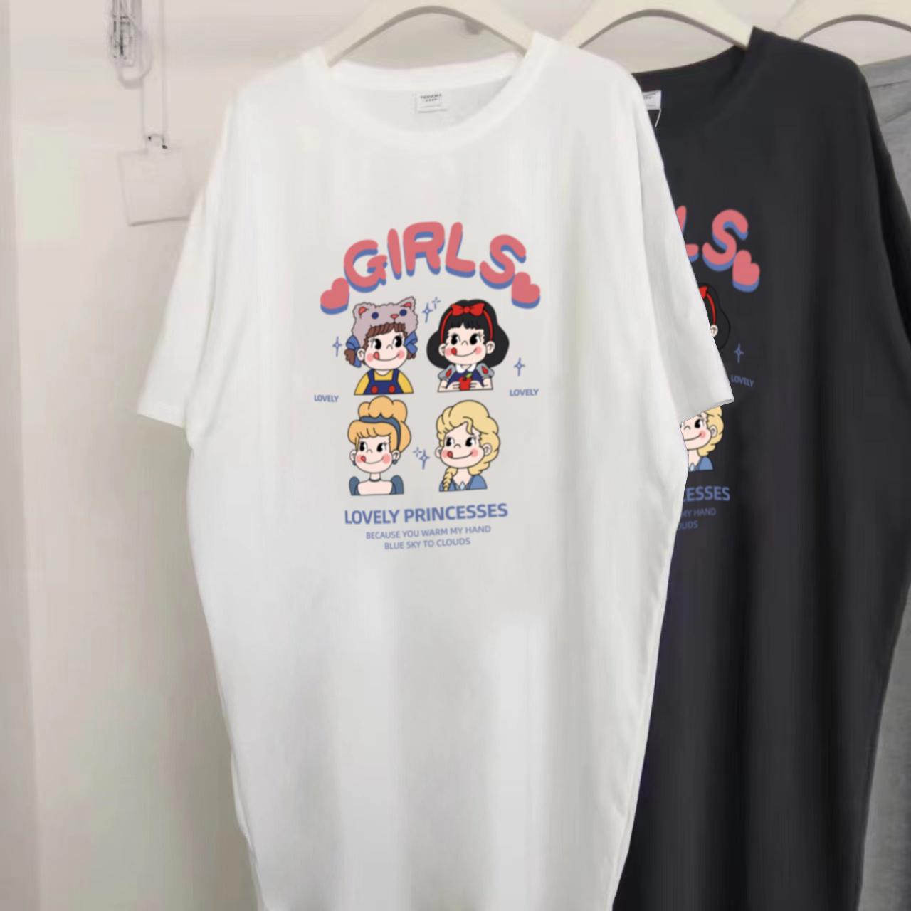 Loose-fitting Large-sized Round-neck Short-sleeved T-shirt Skirt, Long Summer New Style Laid-back Dress, Women s Over-the-knee Nightgown M білий
Loose-fitting Large-sized Round-neck Short-sleeved T-shirt Skirt, Long Summer New Style Laid-back Dress, Women s Over-the-knee Nightgown M білий