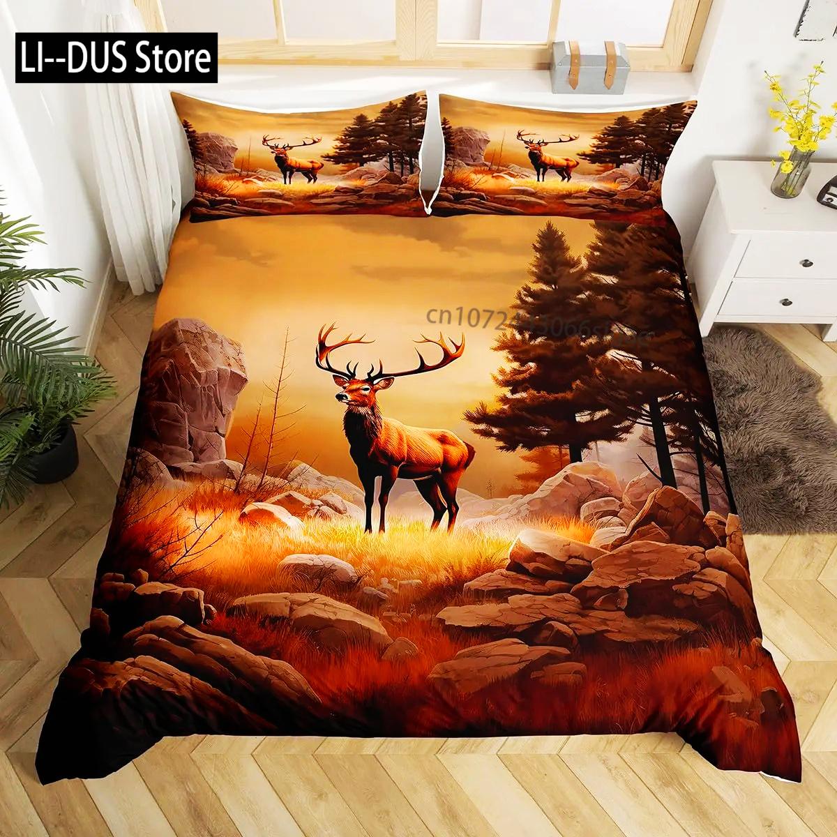 Comforter Deer Elk King Queen Farm Deer Forest Comforter Moose Wildlife Animal Bedding Set Camping Hunting Comforter (quilt)-EU Single(135*200cm)3pcs
Comforter Deer Elk King Queen Farm Deer Forest Comforter Moose Wildlife Animal Bedding Set Camping Hunting Comforter (quilt)-EU Single(135*200cm)3pcs