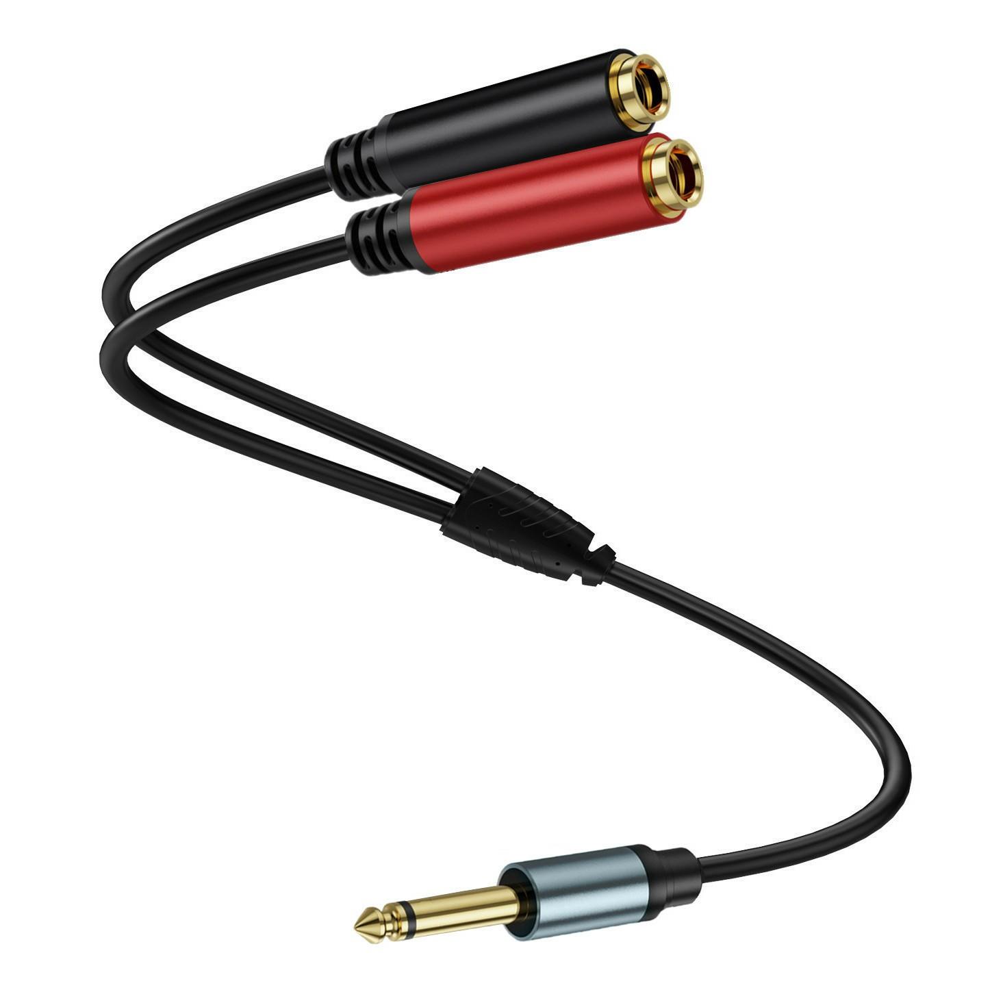 0.3m 1/4 Inch TS Mono Splitter Y Cable 6.35mm Mono Male Plug to Dual 1/4 Inch 6.35mm Female Jack Wire As Shown A
0.3m 1/4 Inch TS Mono Splitter Y Cable 6.35mm Mono Male Plug to Dual 1/4 Inch 6.35mm Female Jack Wire As Shown A