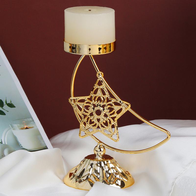 Iron Art Candle Holder Desktop Ornaments Solid Color Unique Crescent Shape Ambience Handicrafts Creative Home Decoration
Iron Art Candle Holder Desktop Ornaments Solid Color Unique Crescent Shape Ambience Handicrafts Creative Home Decoration
