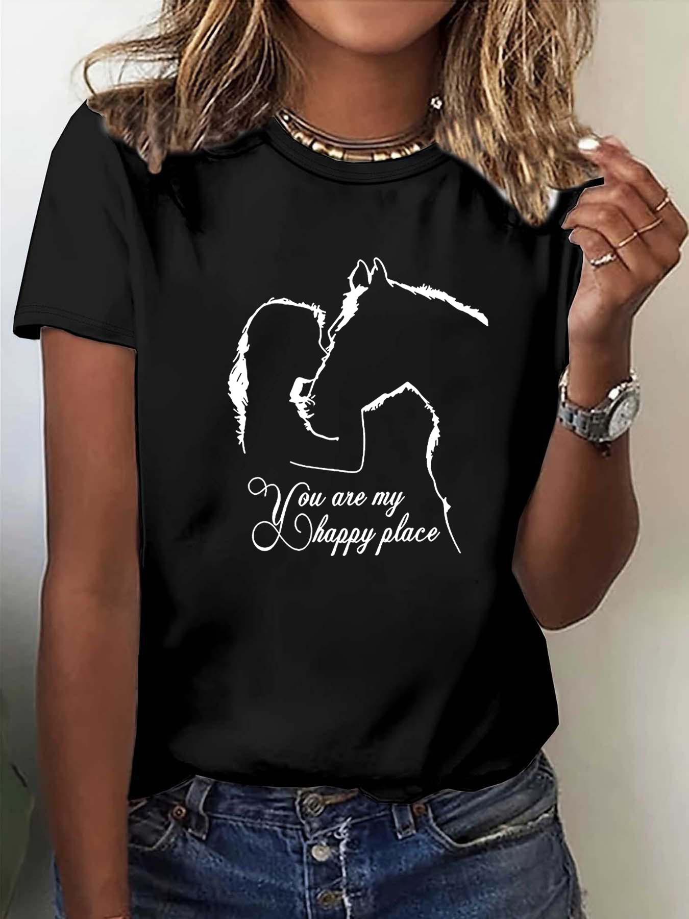 Women S Casual Printed Fitted T-Shirt, One-Piece, Featuring Prints, Patterns, and Text, Elegant Round-Neck Short-Sleeve Top Made From Soft Fabric, 4XL чорний
Women S Casual Printed Fitted T-Shirt, One-Piece, Featuring Prints, Patterns, and Text, Elegant Round-Neck Short-Sleeve Top Made From Soft Fabric, 4XL чорний