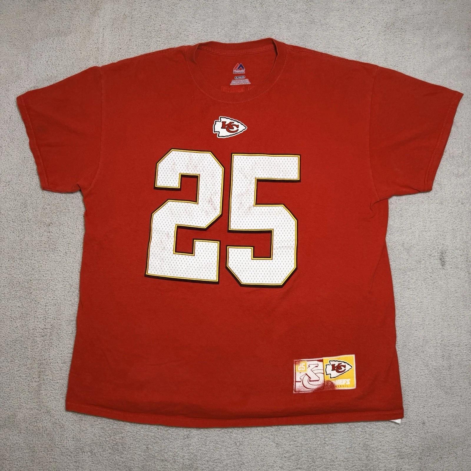 Kansas City Chiefs Shirt Men’s XL Jamaal Charles #25 Majestic S
Kansas City Chiefs Shirt Men’s XL Jamaal Charles #25 Majestic S