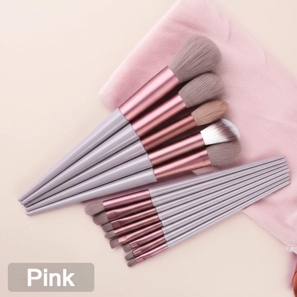 13Pcs Foundation Powder Eyebrow Makeup Brush Set Complete Eyeshadow Blending Blush Brush Kit Beauty Tools рожевий
13Pcs Foundation Powder Eyebrow Makeup Brush Set Complete Eyeshadow Blending Blush Brush Kit Beauty Tools рожевий