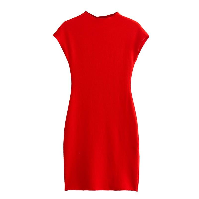 European American Women s Clothing Fashionable Slim Knitted Stretch Short Dress L червоний
European American Women s Clothing Fashionable Slim Knitted Stretch Short Dress L червоний