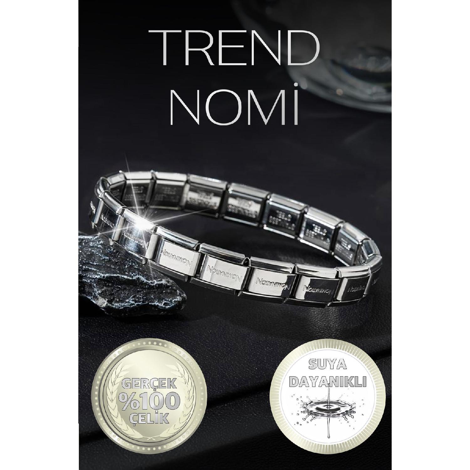 Trend Nomi Итальянский браслет из стали и серебра с подвеской, антиаллергенный браслет 18 cm серебряный
Trend Nomi Итальянский браслет из стали и серебра с подвеской, антиаллергенный браслет 18 cm серебряный
