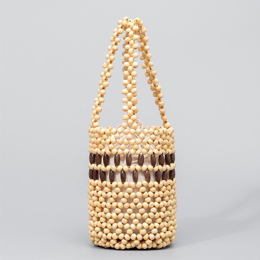 Casual Beach Color Beading Bucket Bags Summer Handmade Wooden Beads Handbags Hollow Out Tote Bags for Women Ladies Clutch Purses 12x12x17cm бежевый
Casual Beach Color Beading Bucket Bags Summer Handmade Wooden Beads Handbags Hollow Out Tote Bags for Women Ladies Clutch Purses 12x12x17cm бежевый