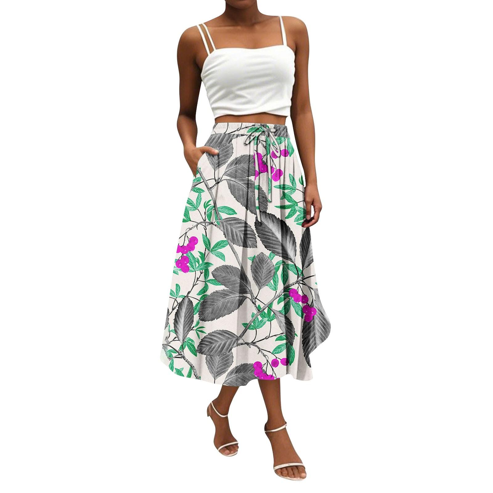 Жіноча спідниця богемна квіткова спідниця суцільний колір повсякденний темперамент з кишенями спідниця S
Жіноча спідниця богемна квіткова спідниця суцільний колір повсякденний темперамент з кишенями спідниця S