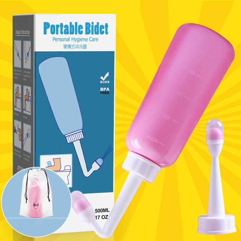 500ml Portable Travel Handheld Bidet Sprayer Personal Hygiene Cleaning Spraying Bottle Pink
500ml Portable Travel Handheld Bidet Sprayer Personal Hygiene Cleaning Spraying Bottle Pink