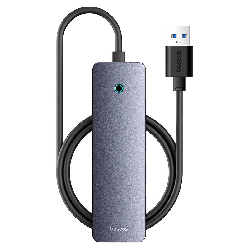 BASEUS UltraJoy Series BS-OH080 100cm Mini Docking Station 4-Port USB3.0 HUB Lite with Type-C 5V,Dark Grey As Shown A
BASEUS UltraJoy Series BS-OH080 100cm Mini Docking Station 4-Port USB3.0 HUB Lite with Type-C 5V,Dark Grey As Shown A