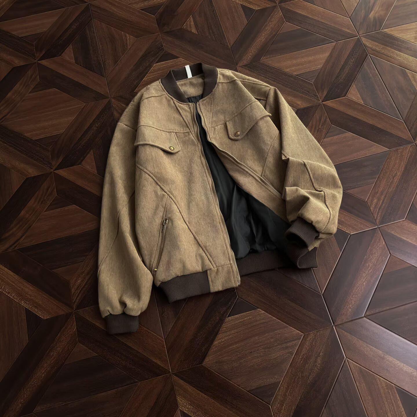 Унисекс Harrington Jacket в американском ретро стиле Осень/Зима 2025 - Выцветшая модная свободная посадка для повседневной носки весной/осенью XXL коричневый
Унисекс Harrington Jacket в американском ретро стиле Осень/Зима 2025 - Выцветшая модная свободная посадка для повседневной носки весной/осенью XXL коричневый
