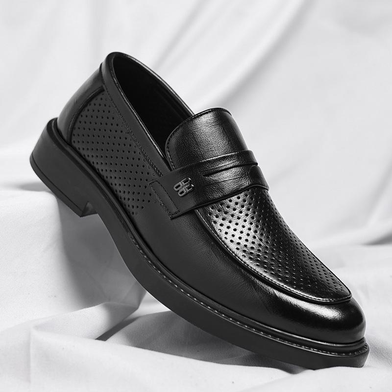 Leather shoes men s loafers new summer business hollow casual one-pedal British style Korean version men s shoes 37
Leather shoes men s loafers new summer business hollow casual one-pedal British style Korean version men s shoes 37