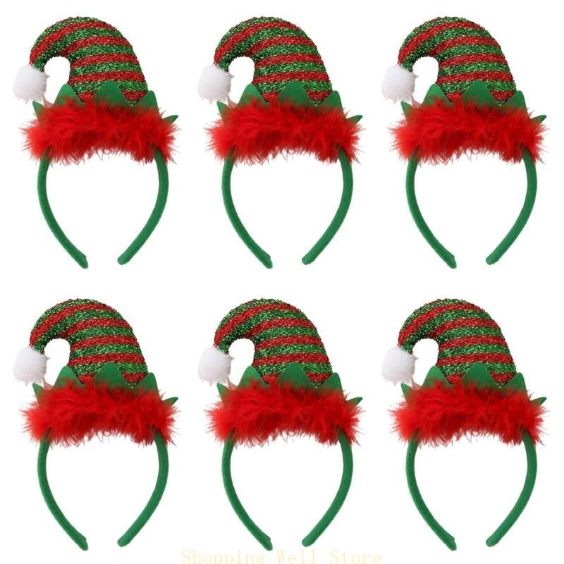 KX4B 6pcs Christmas Headband Lighted Elf Hat Headwear Holiday Gift for Women Girl
KX4B 6pcs Christmas Headband Lighted Elf Hat Headwear Holiday Gift for Women Girl