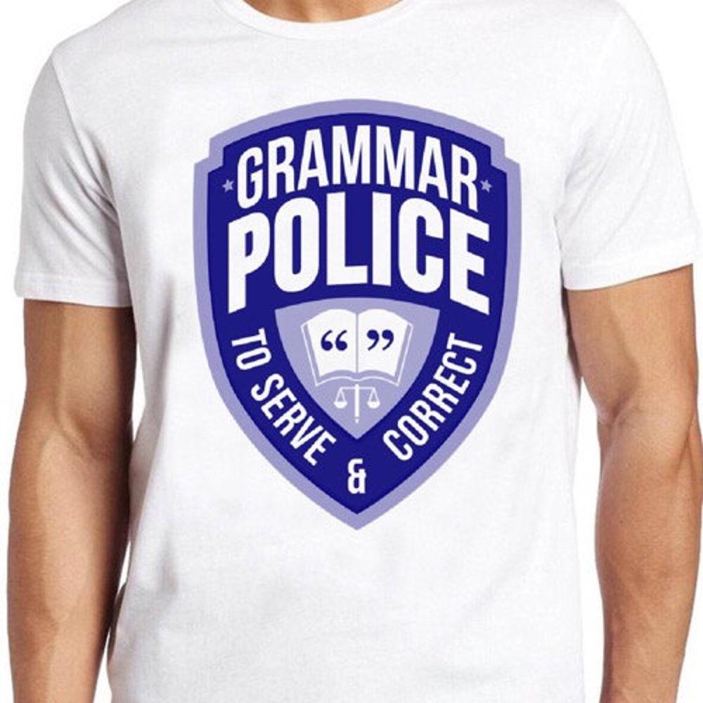 Футболка из 100% хлопка плотностью 230 г/м2, футболка Grammer Police, футболка для учителя английского языка, чтение книг, забавная, классная, подарочная футболка 109
Футболка из 100% хлопка плотностью 230 г/м2, футболка Grammer Police, футболка для учителя английского языка, чтение книг, забавная, классная, подарочная футболка 109