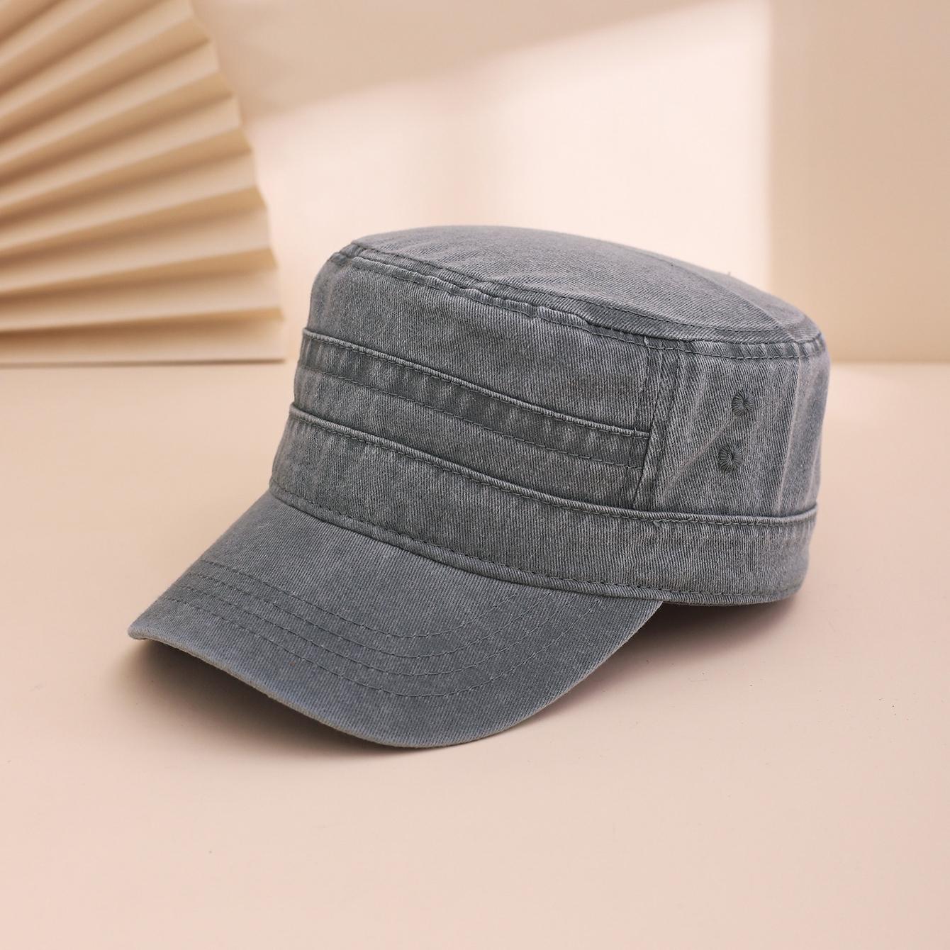 Korean-style solid-color washed and aged smooth flat top baseball cap, casual and versatile workwear-style sunshade baseball cap One Size
Korean-style solid-color washed and aged smooth flat top baseball cap, casual and versatile workwear-style sunshade baseball cap One Size