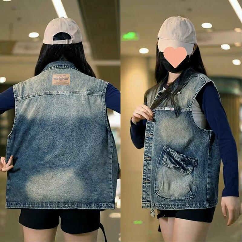 Women s Influencer Denim Vest - 2025 Korean Loose Sleeveless Spring/Autumn Outerwear L
Women s Influencer Denim Vest - 2025 Korean Loose Sleeveless Spring/Autumn Outerwear L