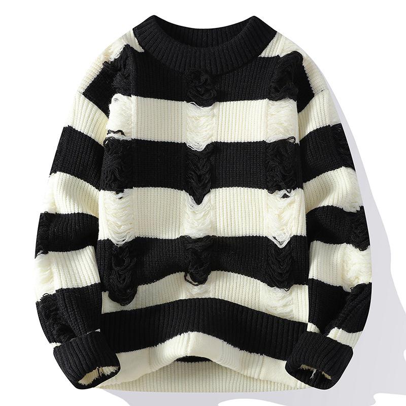 2025 Men s Striped Knit Sweater – Youthful Hollow Design, Warm Woolen for Autumn/Winter XXXL чорний
2025 Men s Striped Knit Sweater – Youthful Hollow Design, Warm Woolen for Autumn/Winter XXXL чорний