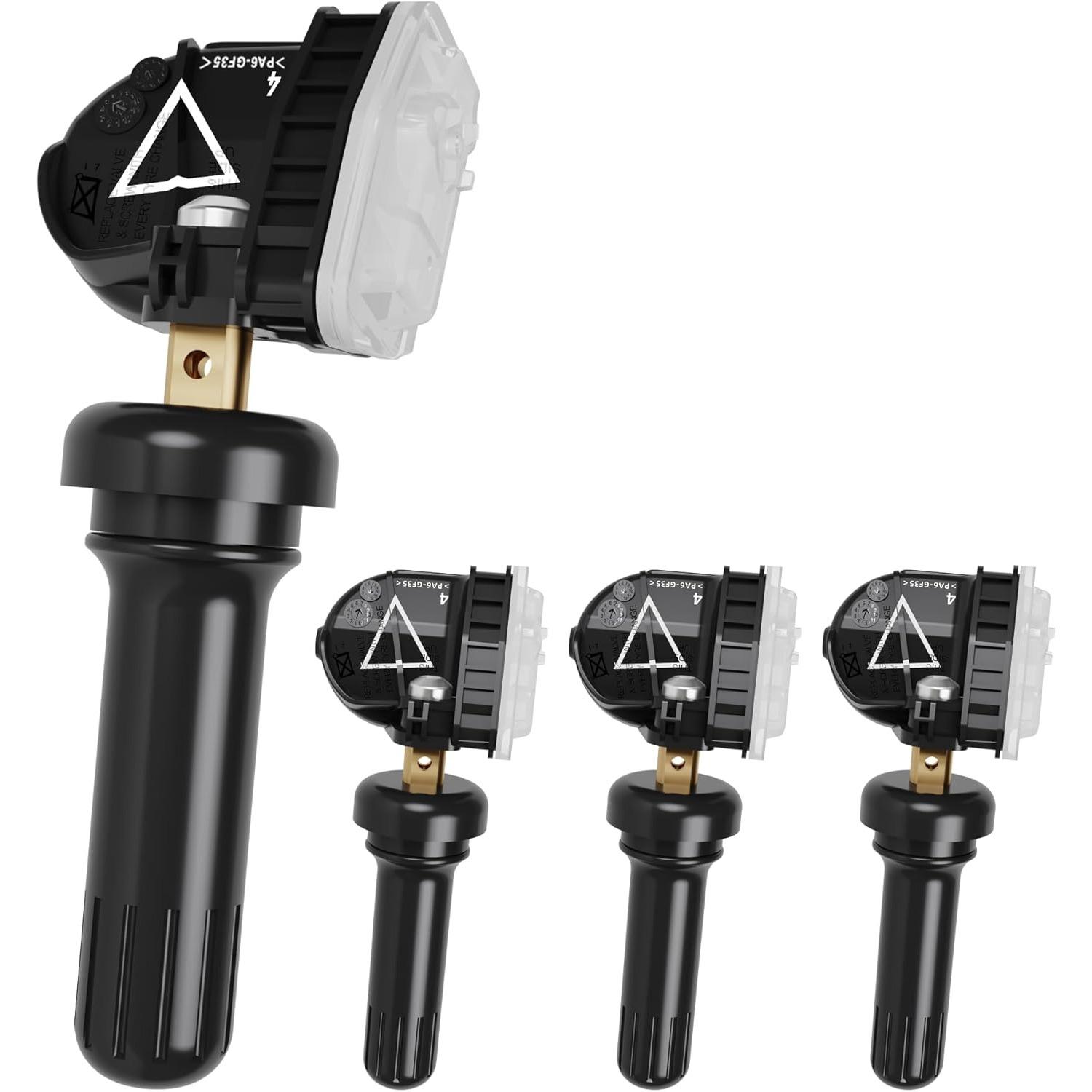 TPMS Sensor, 433MHz Tire Pressure Monitor Sensors Compatible with Chevy Cadillac Buick GMC Replace OE# 13598773,13516165 PACK OF 4
TPMS Sensor, 433MHz Tire Pressure Monitor Sensors Compatible with Chevy Cadillac Buick GMC Replace OE# 13598773,13516165 PACK OF 4