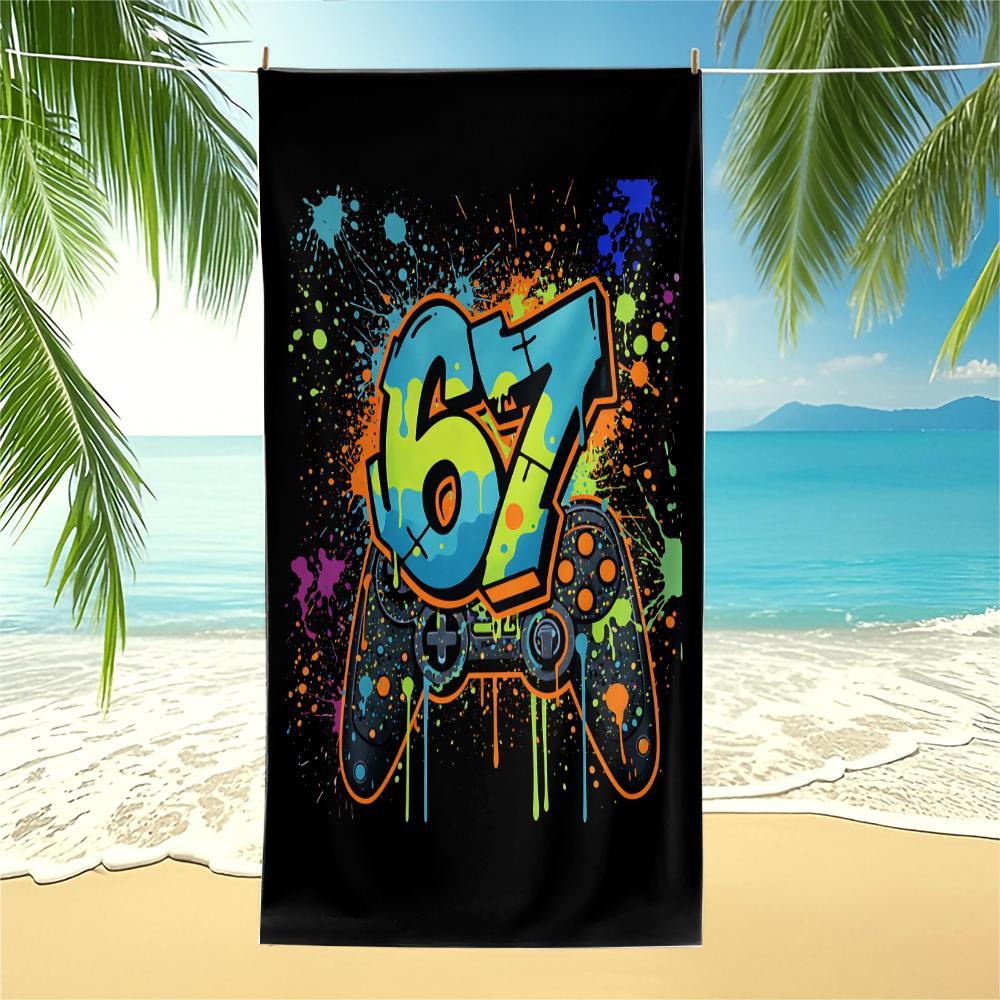 1Pc Large Gaming Controller Print Beach Towel, Vibrant Towel For Travel Camping Pool Outdoor Lightweight Swim Blanket Towel W40*H60(CM)
1Pc Large Gaming Controller Print Beach Towel, Vibrant Towel For Travel Camping Pool Outdoor Lightweight Swim Blanket Towel W40*H60(CM)
