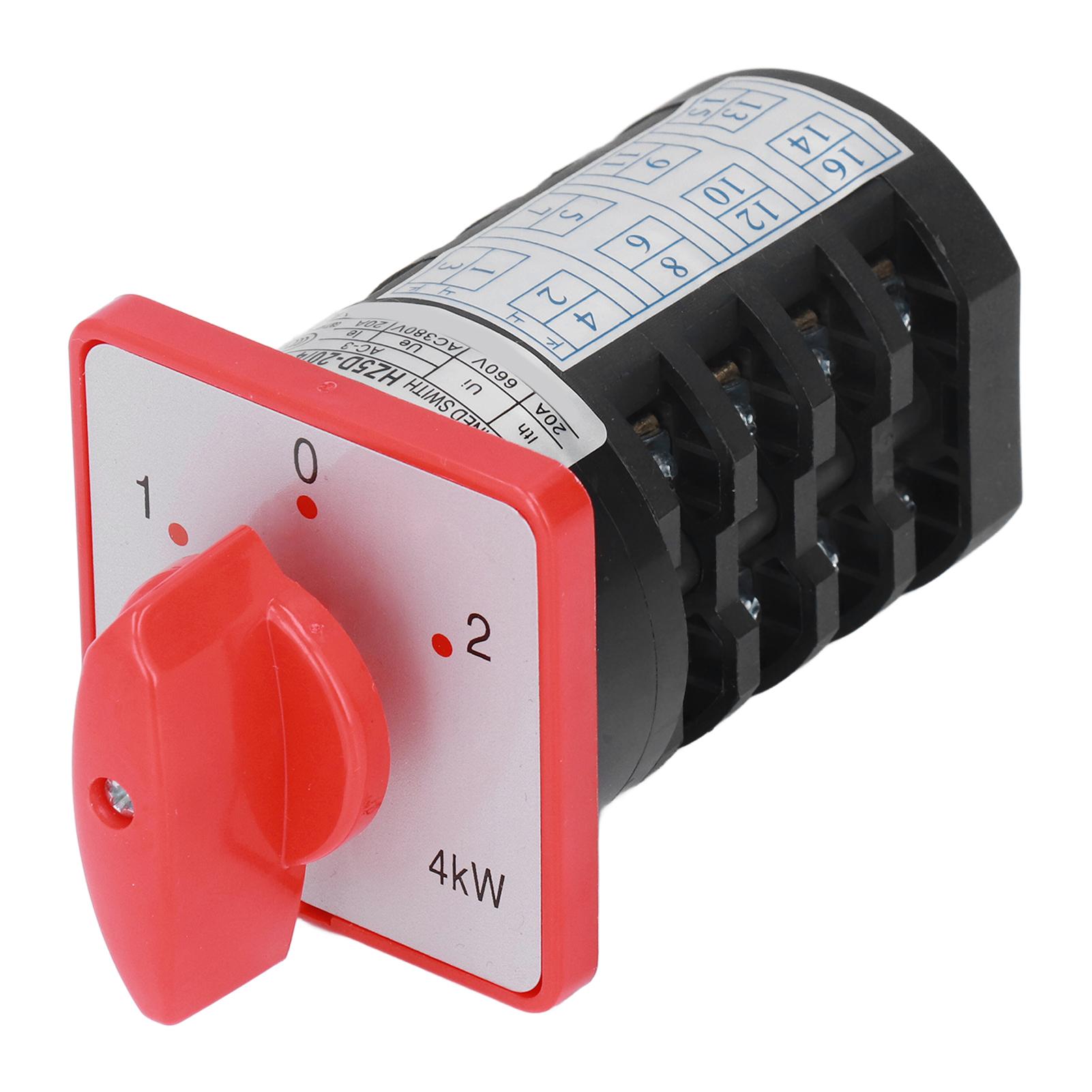 BERM Rotary Changeover Switch Knob Control Selector Switch 4 Section 3 Position AC380V
BERM Rotary Changeover Switch Knob Control Selector Switch 4 Section 3 Position AC380V