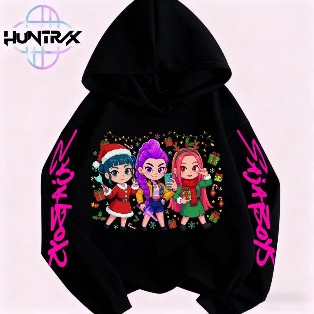 Christmas Anime KPop Devil Hunter Children Kawaii Cartoon Printed Hooded Sweatshirt Hip Hop Daily Casual Street Wear Autumn/Wint 100
Christmas Anime KPop Devil Hunter Children Kawaii Cartoon Printed Hooded Sweatshirt Hip Hop Daily Casual Street Wear Autumn/Wint 100