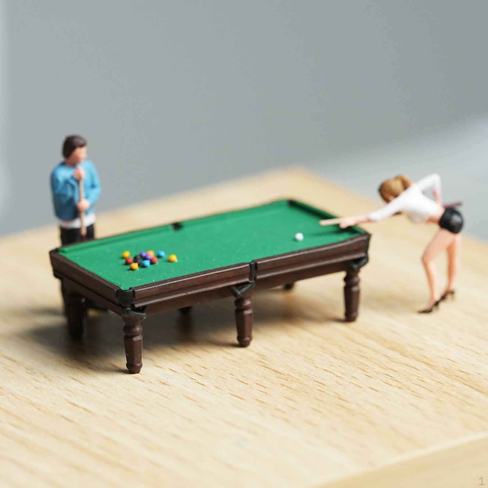 Mini Billiards Scene Hand Painted Figure Model Diorama Decoration Gift Resin Miniature Figurines for Height 2.1cm
Mini Billiards Scene Hand Painted Figure Model Diorama Decoration Gift Resin Miniature Figurines for Height 2.1cm