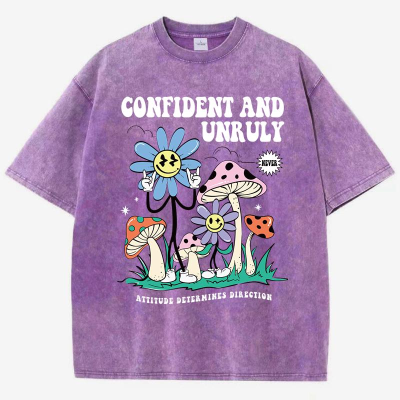 Confident And Unruly Mushroom Flowers Printed Washed T-Shirts Women Summer Cotton T Shirt Comfortable Loose Top Clothes 3XL
Confident And Unruly Mushroom Flowers Printed Washed T-Shirts Women Summer Cotton T Shirt Comfortable Loose Top Clothes 3XL