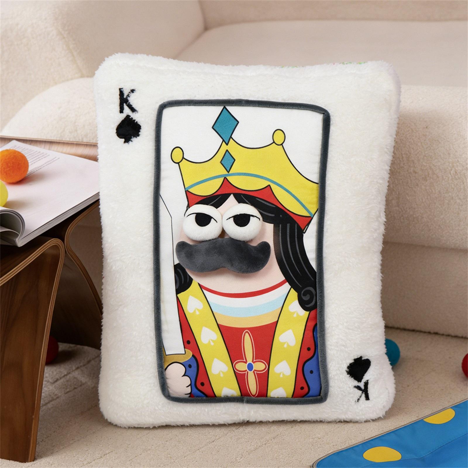 Plush Playing Card Pattern Pillow Cushion Soft Decorative Throw Pillow for Sofa Bed Headboard Use Comfortable Support One Size
Plush Playing Card Pattern Pillow Cushion Soft Decorative Throw Pillow for Sofa Bed Headboard Use Comfortable Support One Size