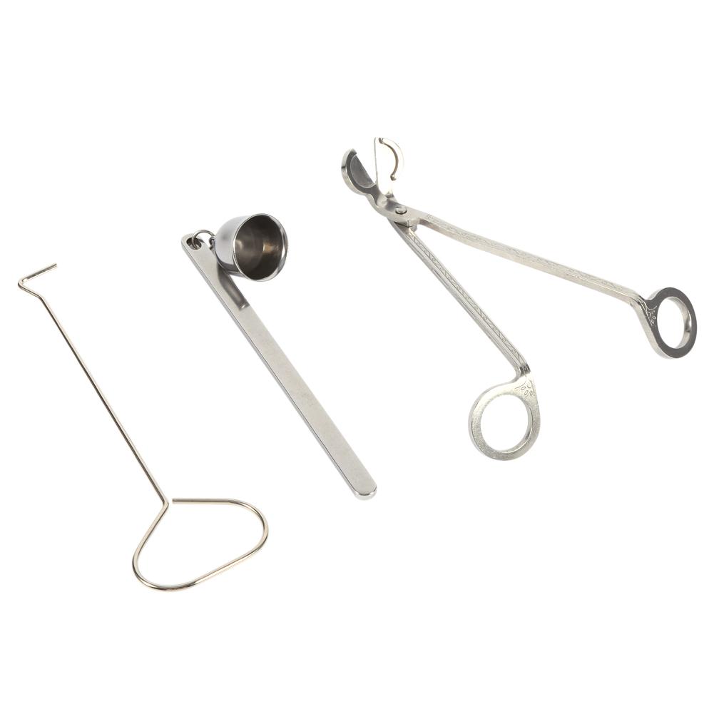 3Pcs Put Out Candle Tool Stainless Steel Candle Snuffer Trimmer Flame Wick Scissor Set Hot Sale
3Pcs Put Out Candle Tool Stainless Steel Candle Snuffer Trimmer Flame Wick Scissor Set Hot Sale