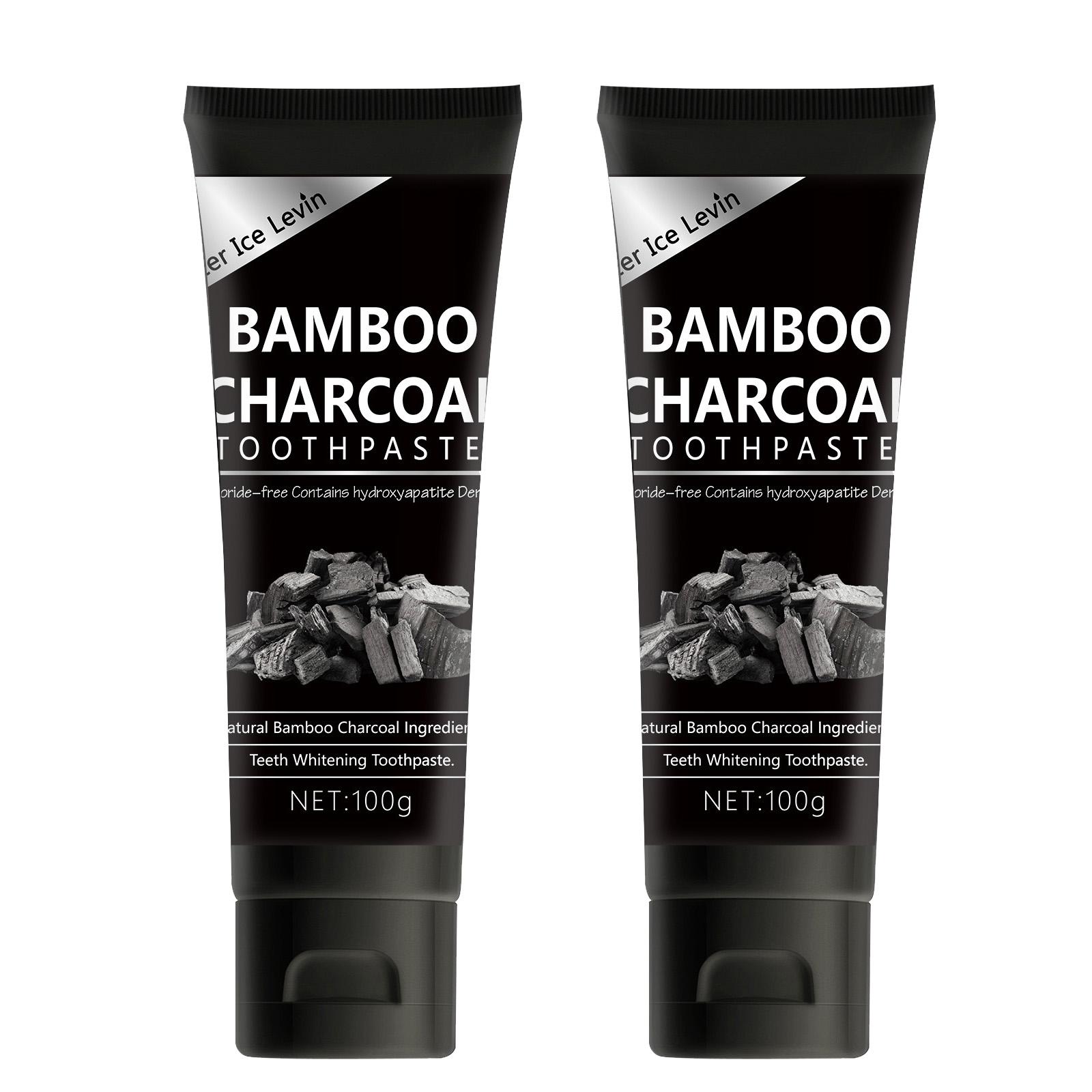 100 г зубная паста с бамбуковым углем, глубоко очищает, устраняет пятна от дыма, отбеливает черную зубную пасту, уход за полостью рта 2pcs
100 г зубная паста с бамбуковым углем, глубоко очищает, устраняет пятна от дыма, отбеливает черную зубную пасту, уход за полостью рта 2pcs